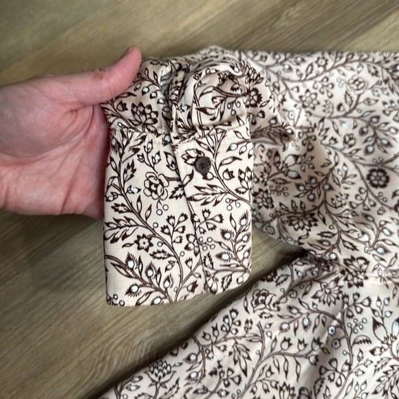 REISS Light Pink Ema Paisley Printed Shirt Button Front Blouse Size 6 or Small - Picture 9 of 15